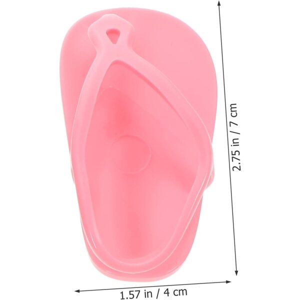 WOONEKY 3 Paia Mini Pantofoline Eleganti per Bambole, Resistenti e Colorate