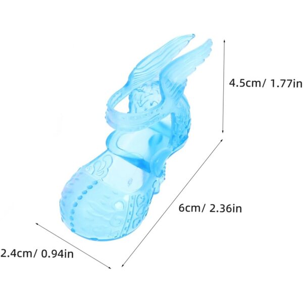 Set 6 paia di mini scarpe per bambole 60 cm – stivaletti e scarpe in plastica colorate