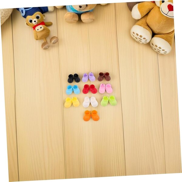 Beaupretty 20 Paires Mini Stivali in Plastica per Bambole 10-15 cm, Accessori Costume