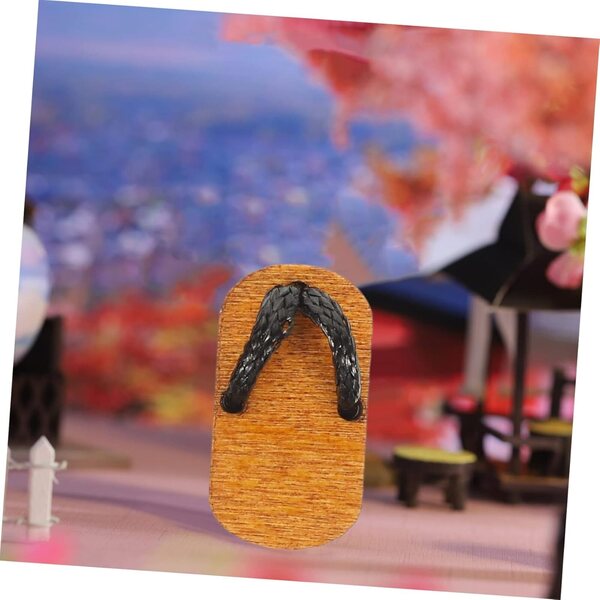 Mini Scarpe in Legno per Bambole 2x1 cm - Accessori Decorativi per Case di Bambole Feste