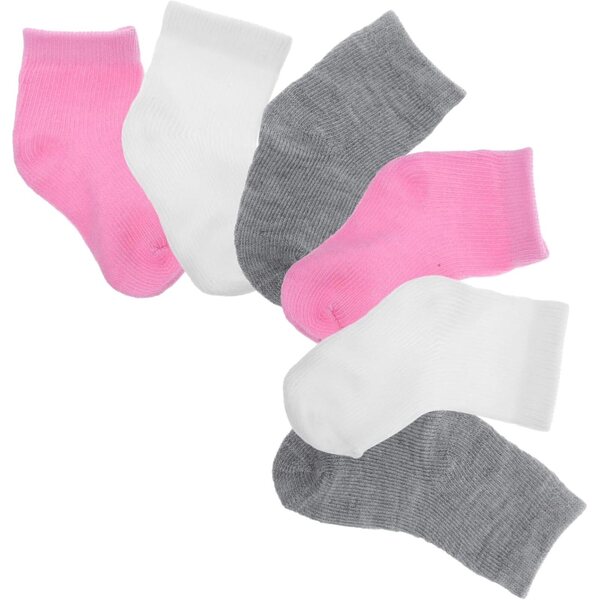 Set mit 6 Paar Miniatursocken für 18-Zoll-Puppen aus weichem Polyester