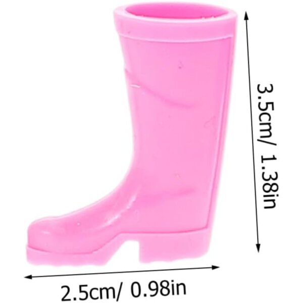 Vaguelly Mini Stivali da Pioggia per Casa delle Bambole, Accessori Decorativi Natalizi