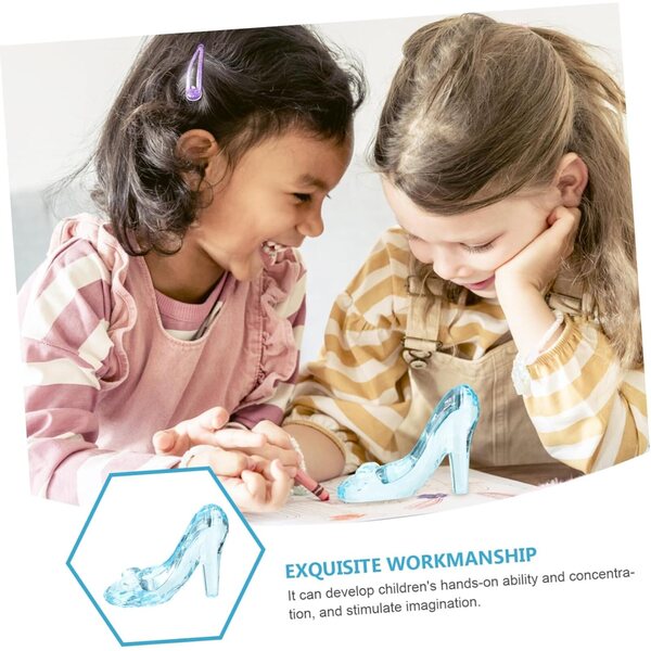 Mini Scarpa Decorativa in Cristallo Blu Vaguelly per Artigianato e Decorazione Bambini