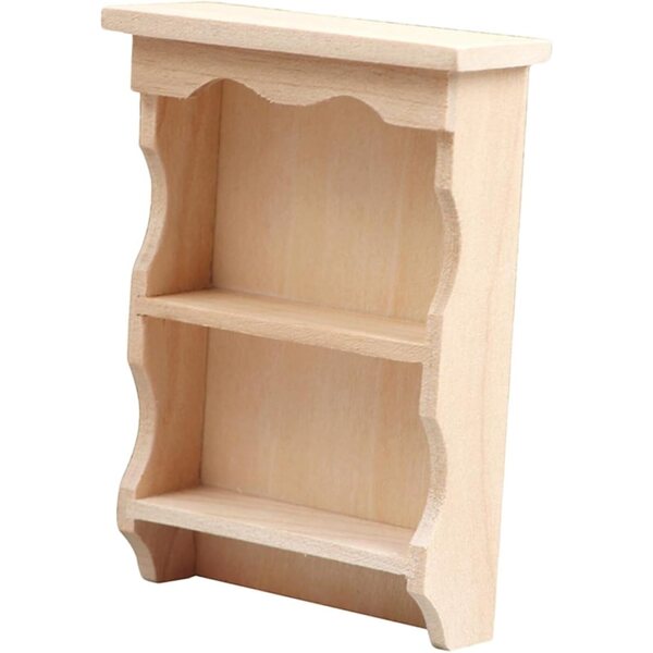 Mobili in Miniatura per Casa delle Bambole - Mini Mensola da Parete in Legno, 8,8x6,3 cm