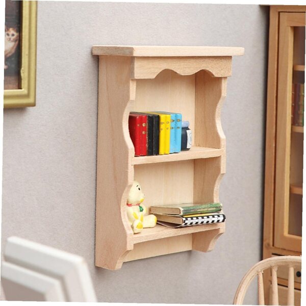 Mobili in Miniatura per Casa delle Bambole - Mini Mensola da Parete in Legno, 8,8x6,3 cm