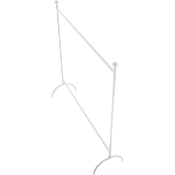 HEMOTON Appendiabiti in Metallo Bianco per Casa delle Bambole 24x24,5 cm