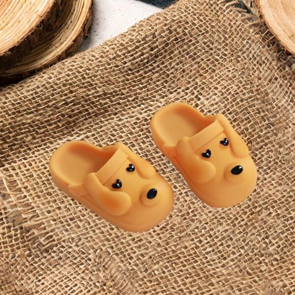 Pantoufles BJD 1/6 Resin Dog Sommersandalen für Puppen, Gelb