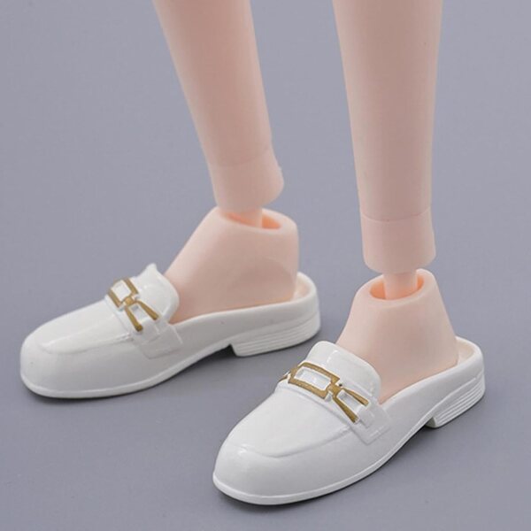 Colcolo Scarpe Mule 1/6 per Figure Femminili – Mocassini PVC 3,8x1,4 cm per Collezioni