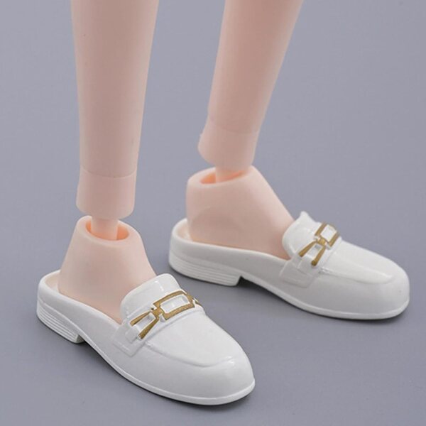 Colcolo Scarpe Mule 1/6 per Figure Femminili – Mocassini PVC 3,8x1,4 cm per Collezioni