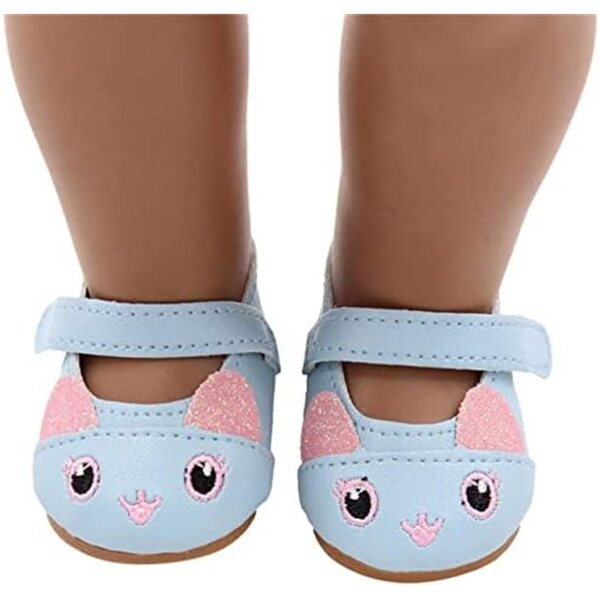 Flache Schuhe mit Schnalle für 46 cm große Puppen – Modeaccessoire für Puppen