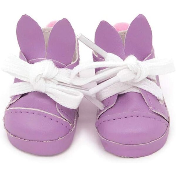 Scarpe in pelle con lacci per bambola da 20 cm - Accessori moda per bambole