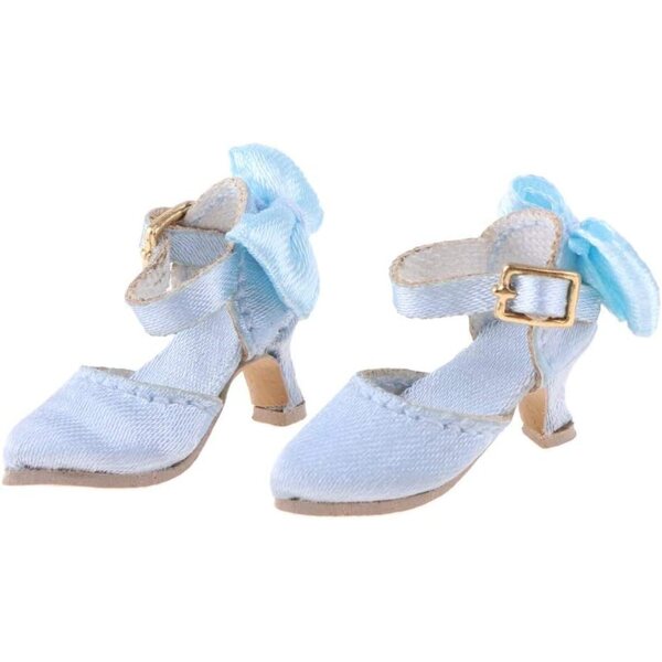 Schuhe mit spitzem Absatz für Blythe 1/6-Puppen – Inzopo Elegant Blue
