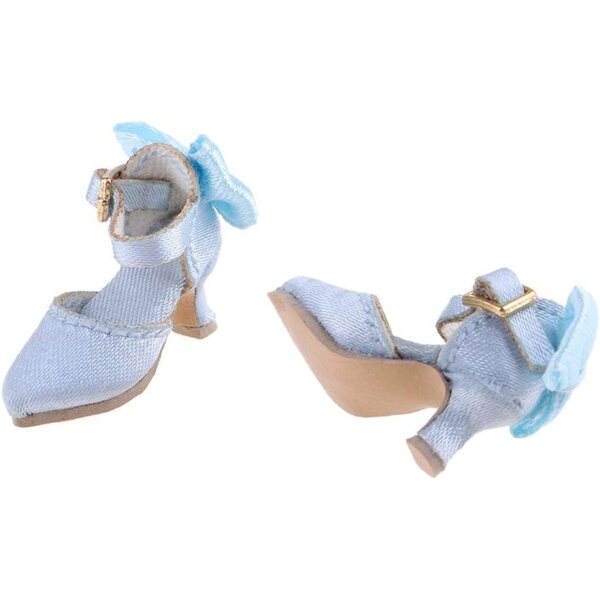 Schuhe mit spitzem Absatz für Blythe 1/6-Puppen – Inzopo Elegant Blue