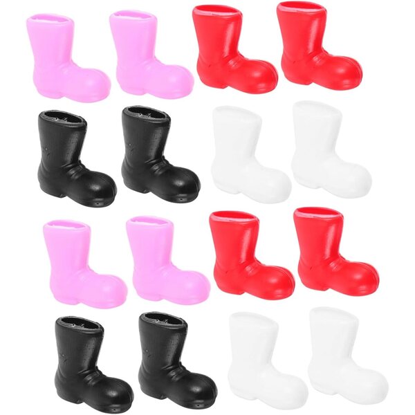 Cabilock 96 Mini Bottines di Natale colorate per decorazioni casa di bambole