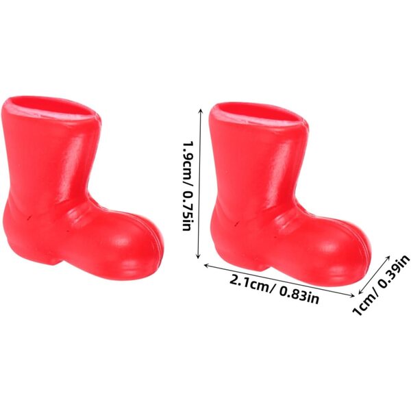 Cabilock 96 Mini Bottines di Natale colorate per decorazioni casa di bambole