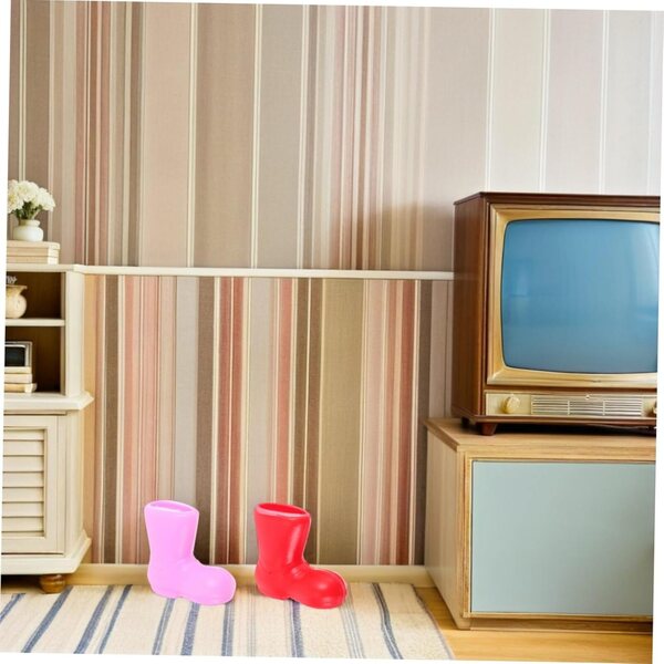 Cabilock 96 Mini Bottines di Natale colorate per decorazioni casa di bambole