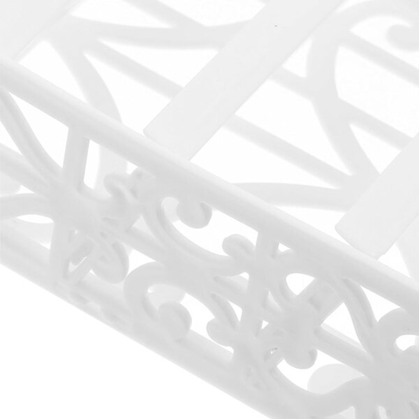 Scaffale Portascarpe Miniatura in Plastica per Casa delle Bambole, Bianco Compatto