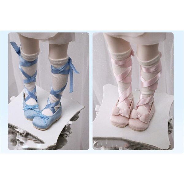 Hellgrüne Schuhe für 1/6 BJD-Puppe aus strapazierfähigem Stoff und handgefertigtem Design