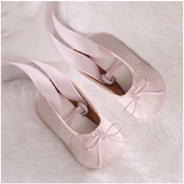 1/6 BJD Puppe Schnürschuhe - Rosa Tanzschuhe, hochwertige Accessoires