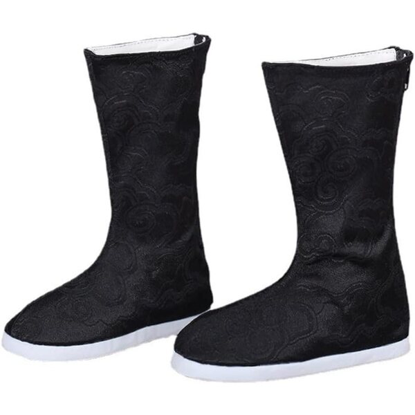 Schwarze Stiefel für BJD 1/3 60cm Puppe, elegantes und widerstandsfähiges Zubehör