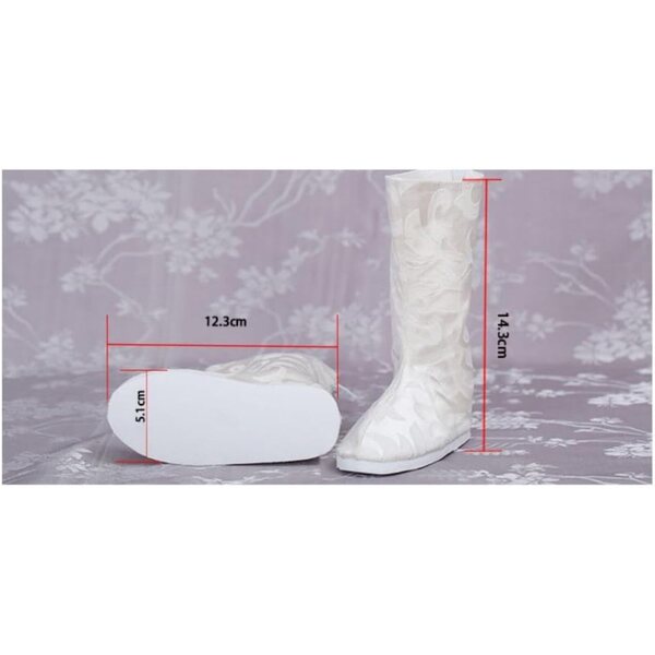 Schwarze Stiefel für BJD 1/3 60cm Puppe, elegantes und widerstandsfähiges Zubehör