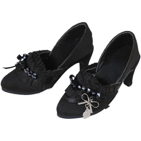 Scarpe nere con tacco alto per bambola BJD 1/3 60 cm - Accessori eleganti e resistenti