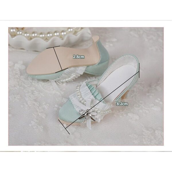 Scarpe nere con tacco alto per bambola BJD 1/3 60 cm - Accessori eleganti e resistenti