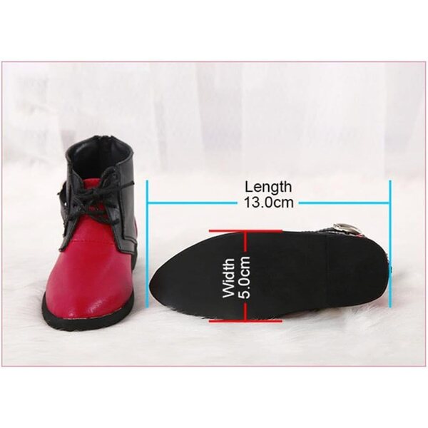 Lederschuhe für BJD 1/3 60cm Puppen, handgefertigte Schuhe mit Schnürsenkeln Uterui