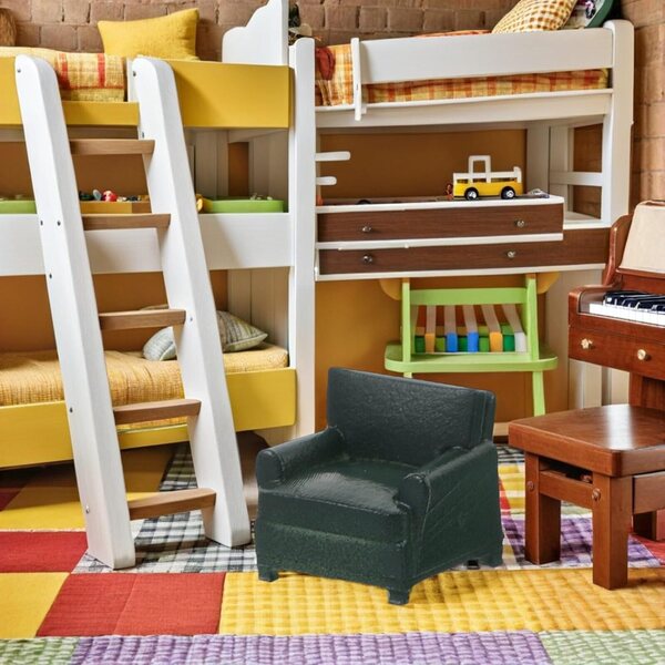 ERINGOGO Set Divani Miniatura 1/64 Mobili Casa delle Bambole in Resina Verde
