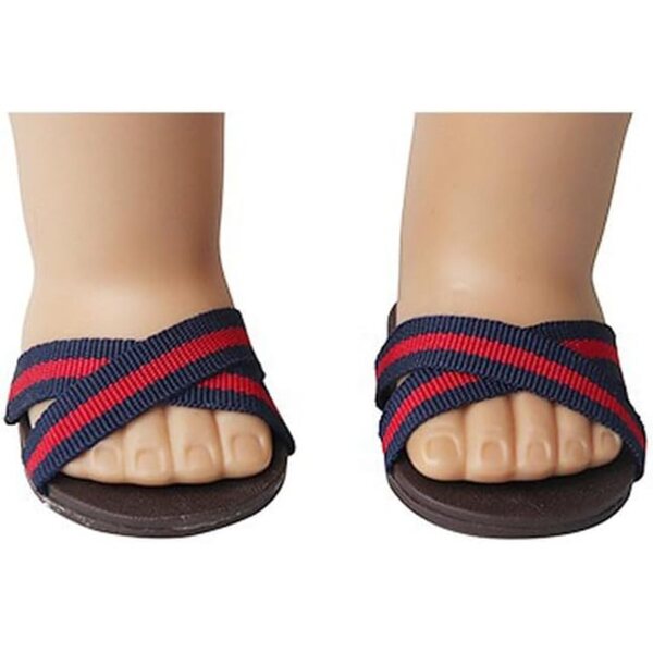 Sandalen für 46 cm große Uterui-Puppe, bequeme und langlebige Schuhe für 18-Zoll-Puppe