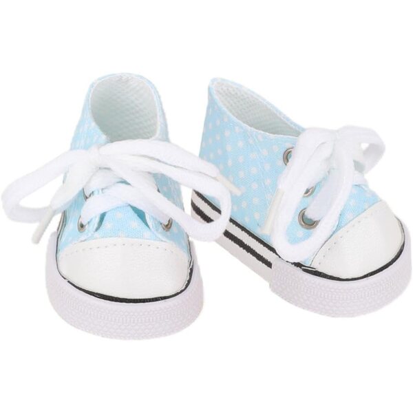 14,5-Zoll-Puppenschuhe mit Punkten, farbenfrohes Zubehör für amerikanische Puppen