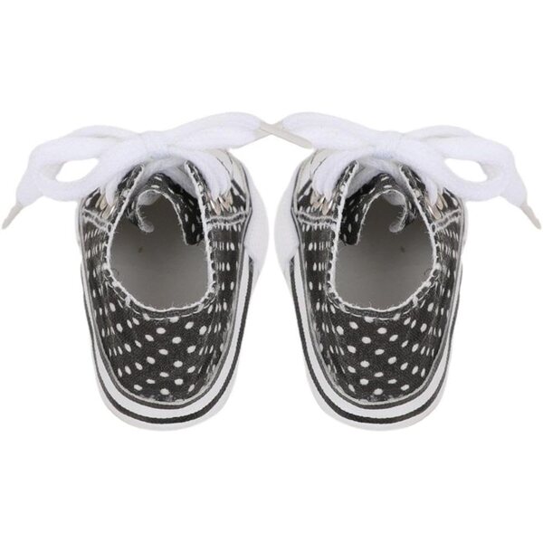 14,5-Zoll-Puppenschuhe mit Punkten, farbenfrohes Zubehör für amerikanische Puppen