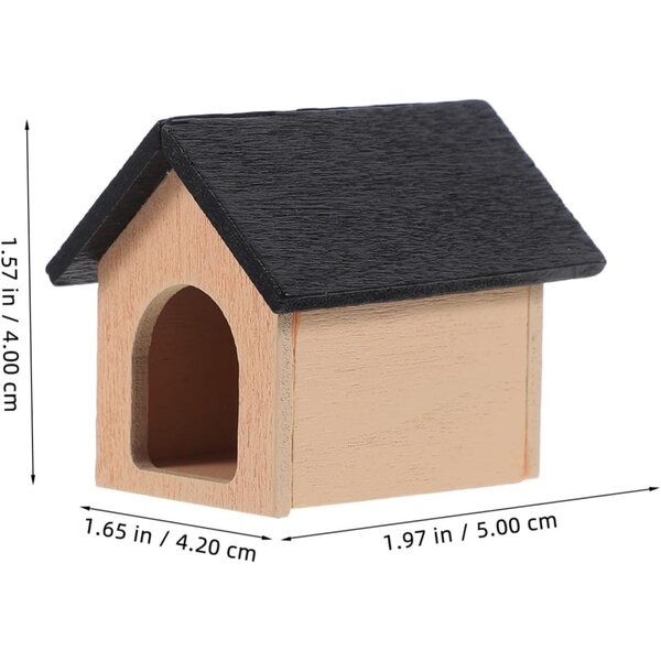 Cuccia per Casa delle Bambole in Legno Miniatura 5x4 cm Decorazione Mini Ambienti