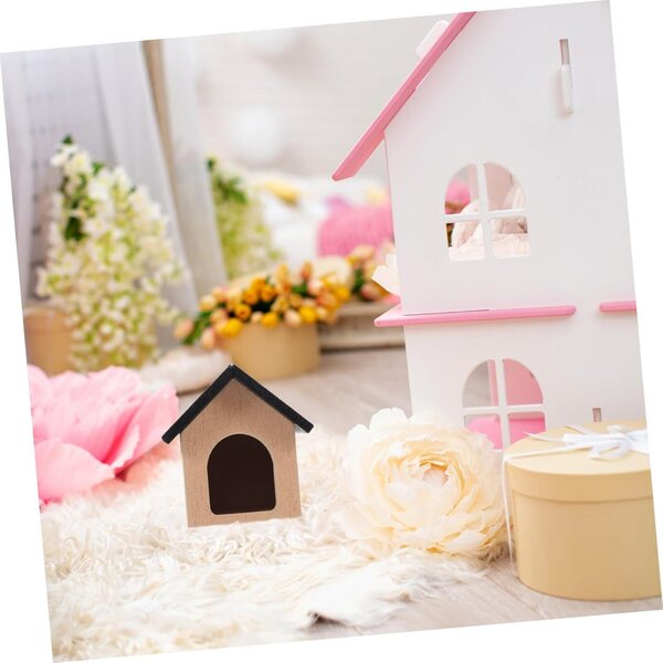 Cuccia per Casa delle Bambole in Legno Miniatura 5x4 cm Decorazione Mini Ambienti