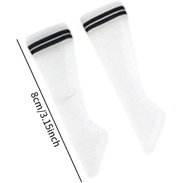 1/6 Freizeitsocken für 12'' Actionfiguren – schwarze, nahtlose Modeaccessoires