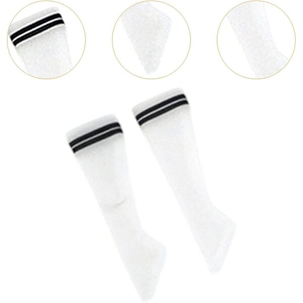 1/6 Freizeitsocken für 12'' Actionfiguren – schwarze, nahtlose Modeaccessoires