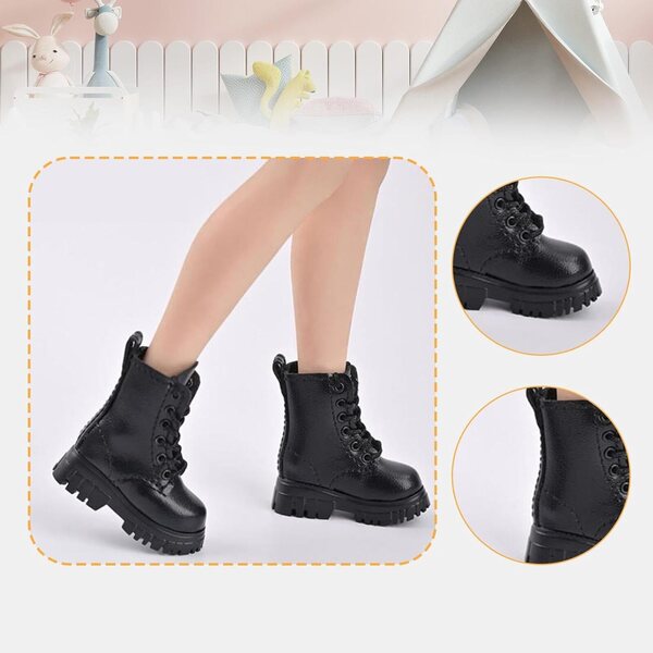 Miniatur-Kurzstiefel für 1/6 Figuren – 12-Zoll-Puppenkostümzubehör