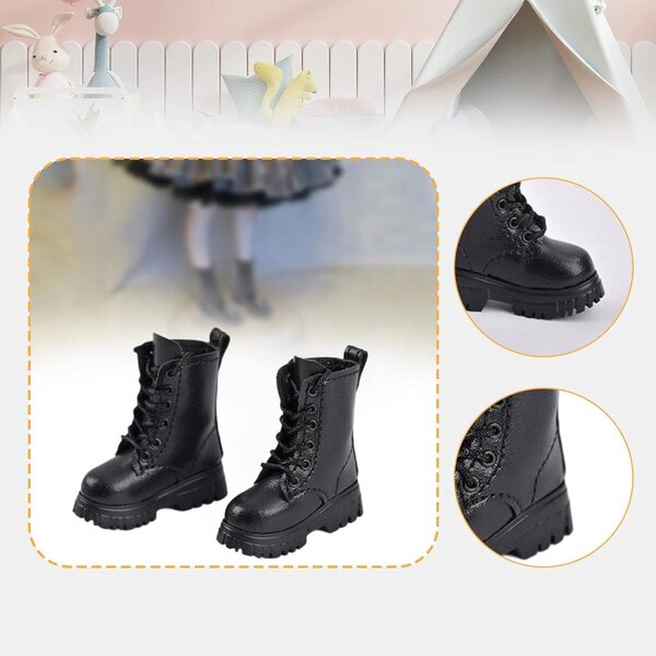 Miniatur-Kurzstiefel für 1/6 Figuren – 12-Zoll-Puppenkostümzubehör