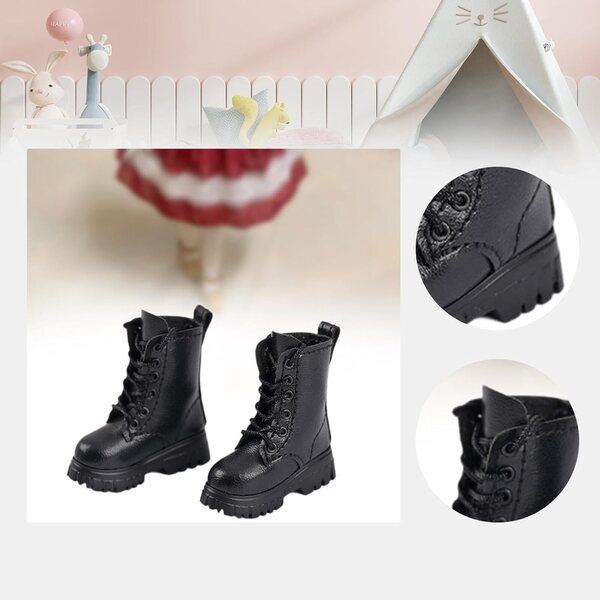 Miniatur-Kurzstiefel für 1/6 Figuren – 12-Zoll-Puppenkostümzubehör