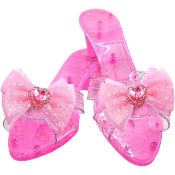 Scarpe da Principessa per Bambine con Tacco Antiscivolo per Cosplay e Feste