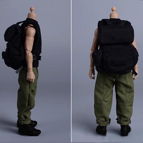 1/12 Miniatur-Haremshose in Grün für männliche Action-Figuren – Streetwear