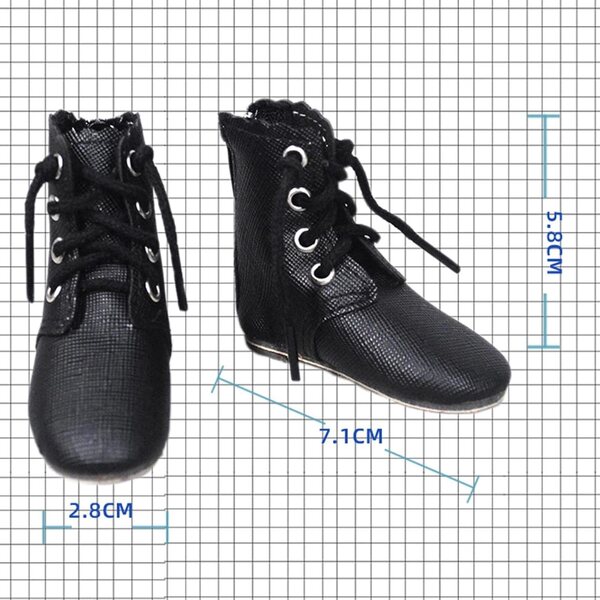 3 Paar Stiefeletten für 1/3 60 cm Puppen – realistisches und hochwertiges Zubehör