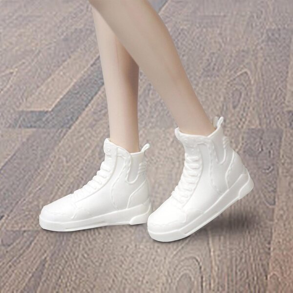 2x Schuhe für männliche Puppen im Maßstab 1:6 – Weiße Abendschuhe für Rollenspiele