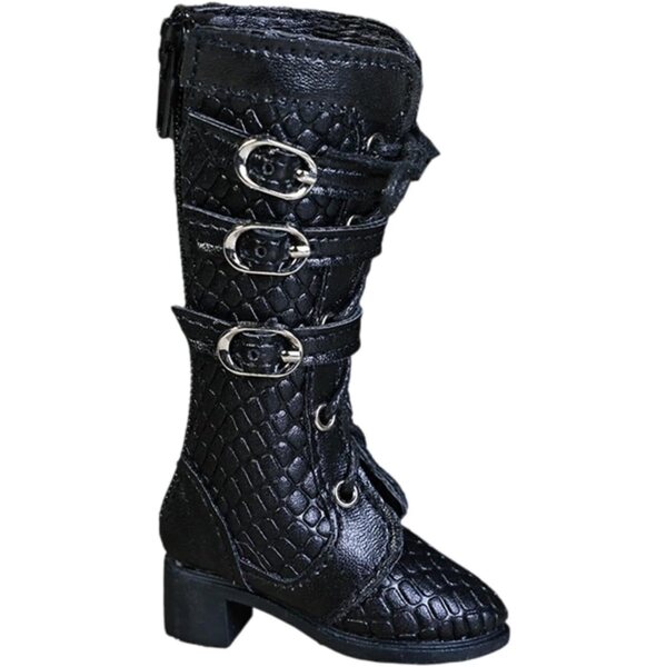 Klassische und elegante PU-Schuhe für 1/4-BJD-Puppen mit Schnürsenkeln und Stiletto-Absatz
