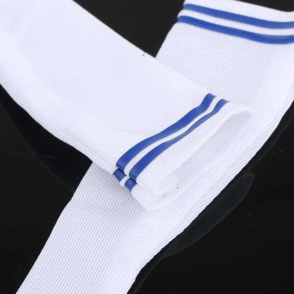 1:6 Miniatursocken für 12-Zoll-Puppen – elegantes blau gestreiftes Sportzubehör