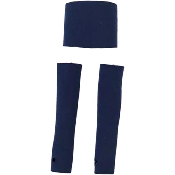 Schlauchförmige Ärmel und Oberteile für weibliche Puppen im Maßstab 1:6 – hochwertiges blaues Set