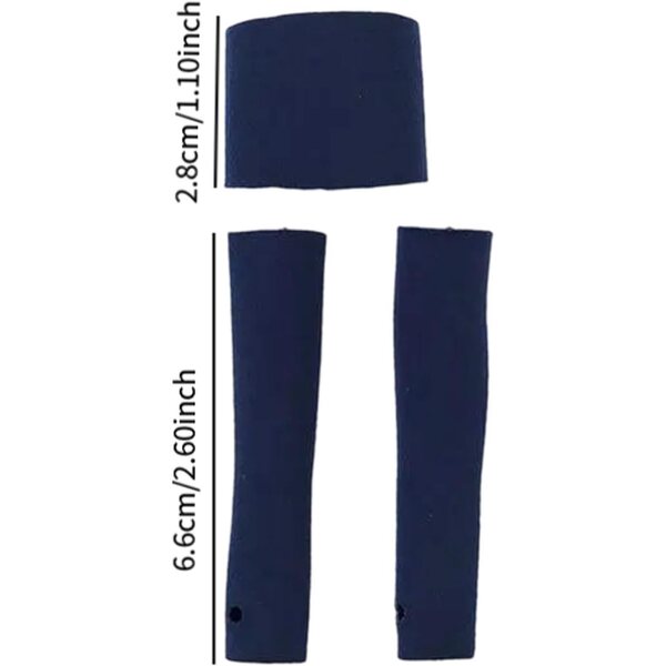 Schlauchförmige Ärmel und Oberteile für weibliche Puppen im Maßstab 1:6 – hochwertiges blaues Set