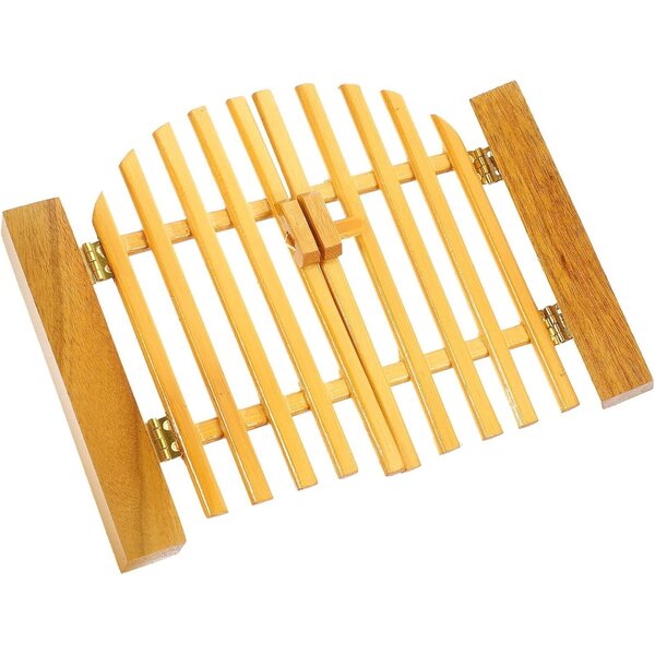 Mikinona Porta Apribile in Legno per Case Miniatura, Accessorio Realistico e Decorativo