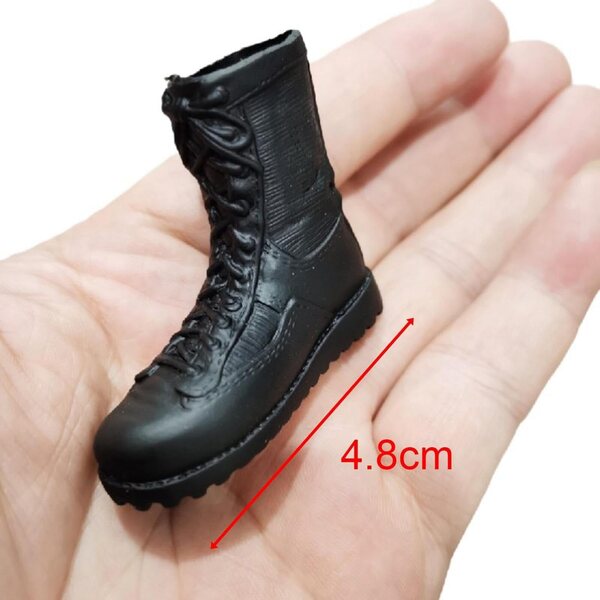 Schnürstiefel im Maßstab 1:6 für 12-Zoll-Actionfiguren – hochwertiges PVC
