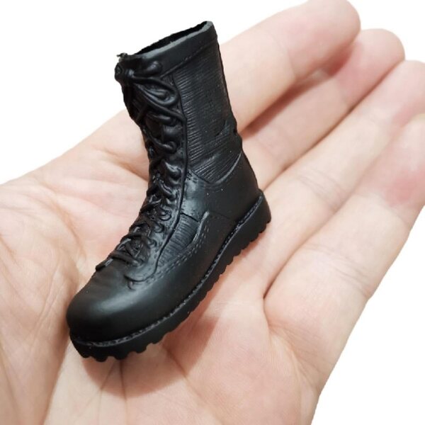 Schnürstiefel im Maßstab 1:6 für 12-Zoll-Actionfiguren – hochwertiges PVC